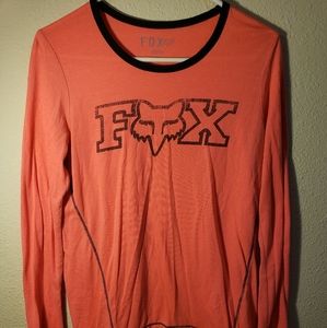 Fox riding womens long sleeve shirt